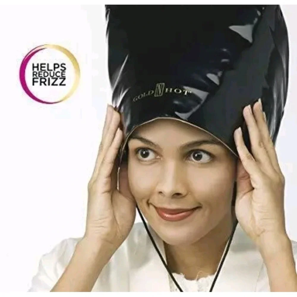 NEW Gold N Hot Professional Heat Cap Salon Soft BONNET Portable Conditioning